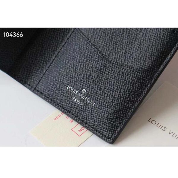 Louis Vuitton Unisex LV Pocket Organizer Black Taurillon Leather Cowhide Leather (9)