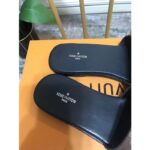 Louis Vuitton Unisex Lock It Flat Mule Brown Patent Monogram Canvas Leather Outsole - Imagen 6