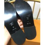 Louis Vuitton Unisex Lock It Flat Mule Brown Patent Monogram Canvas Leather Outsole - Imagen 5