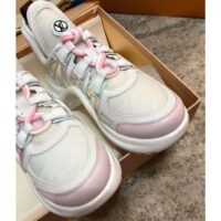 Louis Vuitton Women LV Archlight Sneaker Pink Mix Materials Patent Monogram Canvas (1)