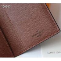 Louis Vuitton Women LV Pocket Organizer Monogram Coated Canvas Calf Leather (8)