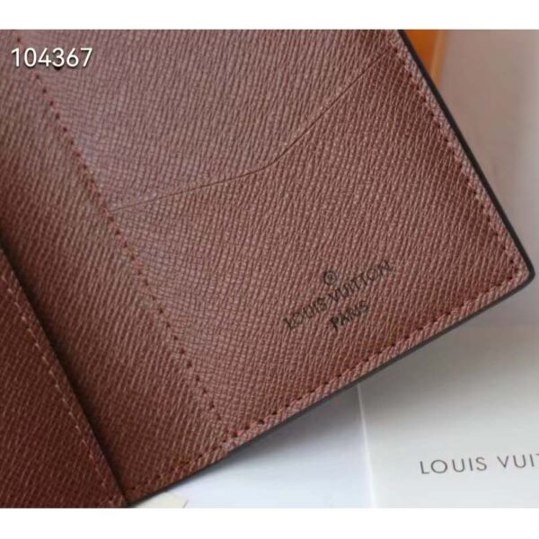 Louis Vuitton Women LV Pocket Organizer Monogram Coated Canvas Calf Leather (2)