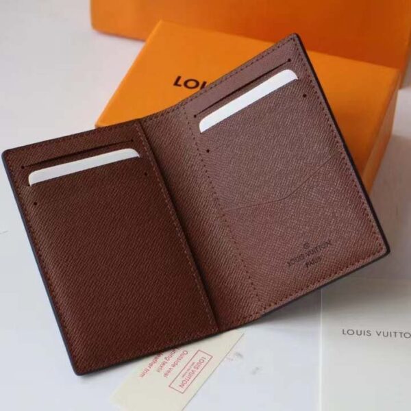 Louis Vuitton Women LV Pocket Organizer Monogram Coated Canvas Calf Leather (5)