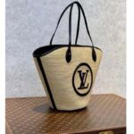 Louis Vuitton Women Saint Jacques Black Synthetic Knitted Raffia Cowhide Leather - Image 3