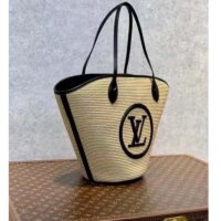 Louis Vuitton Women Saint Jacques Black Synthetic Knitted Raffia Cowhide Leather (5)