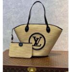 Louis Vuitton Women Saint Jacques Black Synthetic Knitted Raffia Cowhide Leather - Image 2