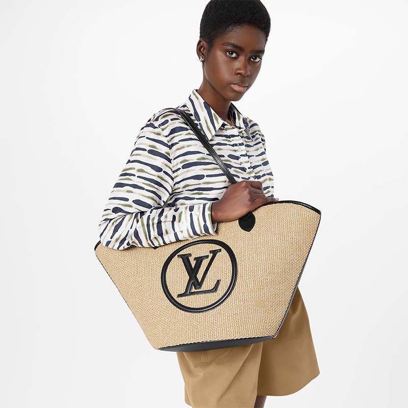 Louis Vuitton Bicolor Saint Jacques Knitted Raffia Bag – The Closet