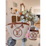 Louis Vuitton Women Saint Jacques Caramel Brown Synthetic Knitted Raffia Cowhide Leather - Image 10