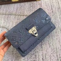 Louis Vuitton Women Vavin BB Blue Embossed Supple Grained Cowhide Leather (2)