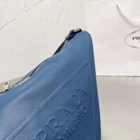 Prada Men Leather Prada Triangle Bag-Navy (1)