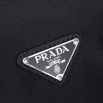 Prada Unisex Re-Nylon Saffiano Leather Handles Duffle Black Bag - immagine 7