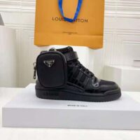 Prada Women Adidas for Prada Re-Nylon Forum High-Top Sneakers-Black (1)
