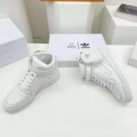 Prada Women Adidas for Prada Re-Nylon Forum High-Top Sneakers-White (1)