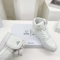 Prada Women Adidas for Prada Re-Nylon Forum High-Top Sneakers-White (1)