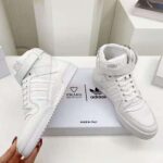 Prada Women Adidas for Prada Re-Nylon Forum High-Top Sneakers-White - Image 8