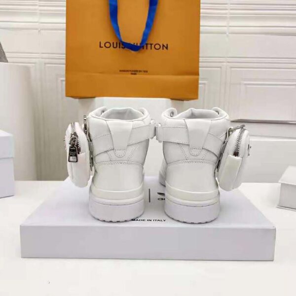 Prada Women Adidas for Prada Re-Nylon Forum High-Top Sneakers-White (9)