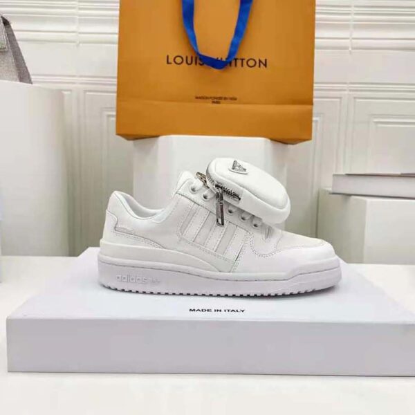 Prada Women Adidas for Prada Re-Nylon Forum Sneakers-White (9)