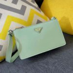 Prada Women Brushed Leather Mini-Bag-Aqua – Bild 2