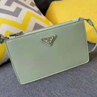 Prada Women Brushed Leather Mini-Bag-aqua (1)