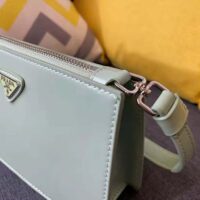 Prada Women Brushed Leather Mini-Bag-aqua (1)