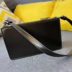 Prada Women Brushed Leather Mini-Bag-Black - Imagen 5