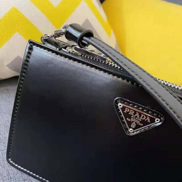 Prada Women Brushed Leather Mini-Bag-black (6)