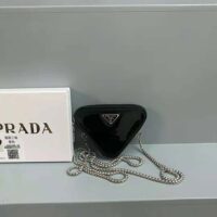 Prada Women Brushed Leather Mini-Pouch-black (1)