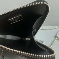 Prada Women Brushed Leather Mini-Pouch-black (1)