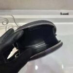 Prada Women Brushed Leather Mini-Pouch-Silver – Image 9