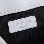 Prada Women Brushed Leather Mini-Bag-White - immagine 9