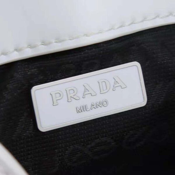 Prada Women Brushed Leather Mini-bag-White (10)