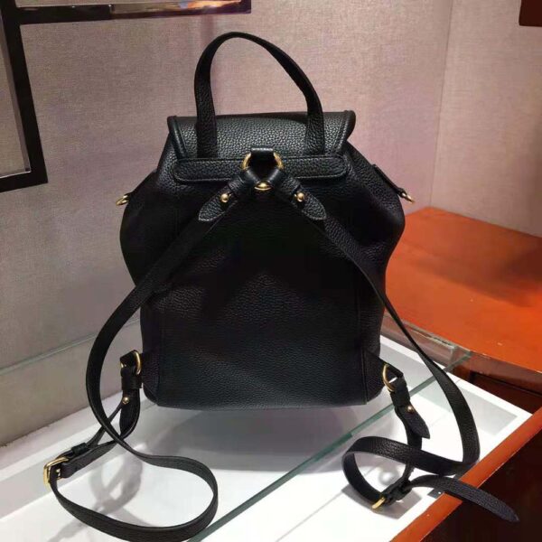 Prada Women Calf Leather Backpack and Handle Bag-Black (5)