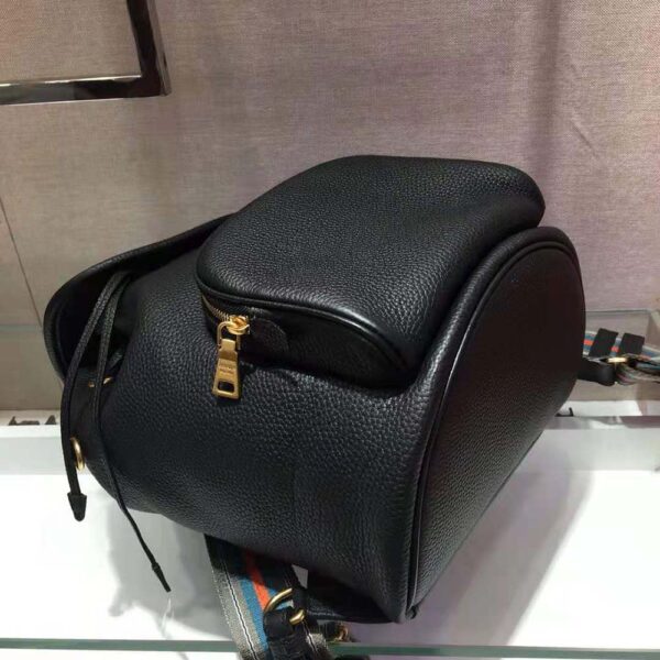 Prada Women Calf Leather Backpack and Handle Bag-Black (6)