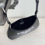 Prada Women Cleo Sequined Bag with Embroidered Lettering Logo on the Front - Image 6