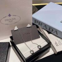 Prada Women Crystal Logo Jewels AirPods Pendant Earrings (1)