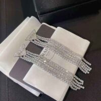 Prada Women Crystal Logo Jewels Zirconia Earrings (1)