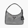 Prada Women Duchesse and Crystal Mini-Bag-Black