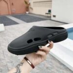 Prada Women Foam Rubber Mules With Embossed Rubber Triangle Logo-Black - Bild 6