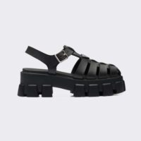 Prada Women Foam Rubber Sandals in 55 mm Heel Height-Black (1)