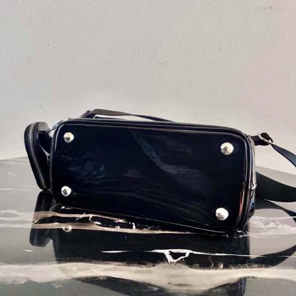 Prada Women Galleria Brushed Leather Small Bag-Black (4)