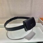 Prada Women Leather Belt With a Hybrid Multifunctional Design-Black – Image 5