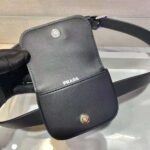 Prada Women Leather Belt With a Hybrid Multifunctional Design-Black – Image 9