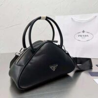 Prada Women Leather Prada Triangle Bag-Black (1)