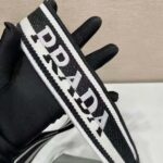 Prada Women Monochrome Saffiano and Leather Bag-Black - Bild 9