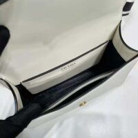 Prada Women Monochrome Saffiano and Leather Bag-White (1)