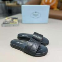 Prada Women Nappa Leather Slides in 20mm Heel-Black (1)