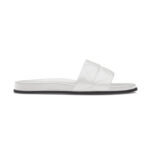 Sandalias Prada de piel de napa para mujer con tacón de 20 mm (blanco)