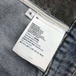 Prada Women Organic Denim Top with Plunging V Neck is Made of Washed Organic Denim-Blue - Bild 9