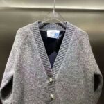 Prada Women Oversized Shetland Wool Cardigan – Image 4
