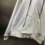 Prada Women Oversized Studded Hoodie-Silver – Image 5